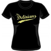 Girlie Shirt 'Delirians' black, sizes small - XXL