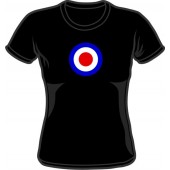Girlie Shirt 'Mod Style - Target' black all sizes