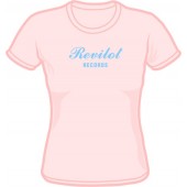 Girlie Shirt 'Revilot Records' pink, all sizes