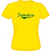 Girlie Shirt 'Jamaica' yellow, all sizes