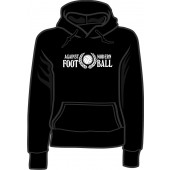 Girlie hooded jumper 'Against Modern Football' black, sizes small - XXL
