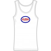 free for orders over 100 €: Girlie tanktop 'Elmo Records' white, all sizes
