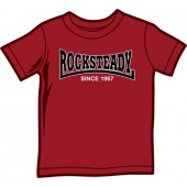 Kids Shirt 'Rocksteady Since 1967' burgundy, 5 sizes