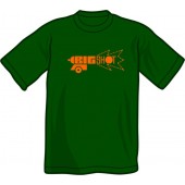 T-Shirt '1969 % Skinhead Reggae' green, sizes small - 3XL