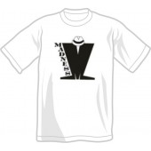 T-Shirt 'Madness' Logo black on white, all sizes
