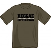 T-Shirt 'Reggae Hit The Town' dark grey - sizes S - XXL