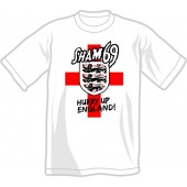 t-shirt 'Sham 69 - Hurry Up England' sizes S, M, L, XL