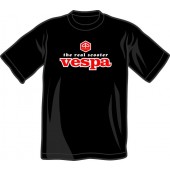 T-Shirt 'Vespa - The Real Scooter' black all sizes
