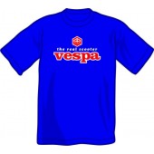 T-Shirt 'Vespa - The Real Scooter' royal blue, all sizes