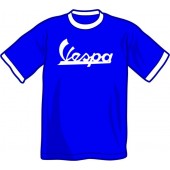 T-Shirt 'Vespa' - ringer blue, all sizes