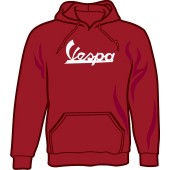 hooded jumper 'Vespa - Vintage Logo' burgundy, all sizes