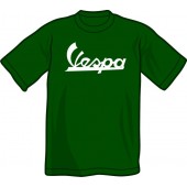 T-Shirt 'Vespa - Vintage Logo' - bottlegreen, all sizes