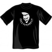 T-Shirt '666% Psychobilly' black, all sizes