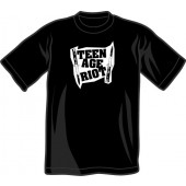 T-Shirt 'Teenage Riot' black all sizes