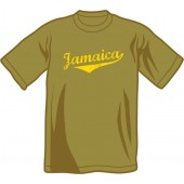 T-Shirt 'Jamaica' olive green - sizes S - XXL