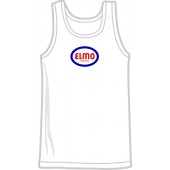 free for orders over 100 €: tanktop 'Elmo Records' white, all sizes