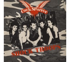 Cock Sparrer 'Shock Troops'  LP ltd. 180g vinyl - green/red with black splatter