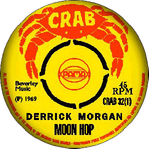 Button 'Crab Records' gelb