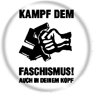 Button 'Kampf dem Faschismus'