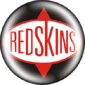 Button 'Red Skins - red Logo'