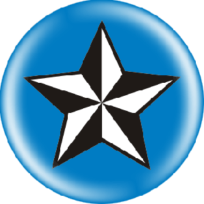 Button 'Star - blue'