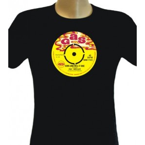 Girlie Shirt 'Gas Records' schwarz, alle Größen