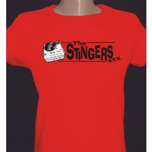 Girlie Shirt 'Stingers ATX - Record Player rot' - Gr. S - XL