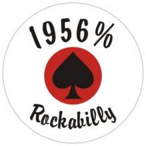 Kühlschrankmagnet '1956 % Rockabilly' 43 mm