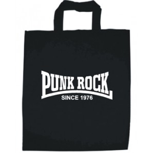 Baumwolltasche 'Punk Rock Since 1976' - schwarz