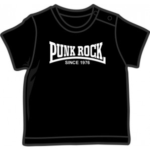 Baby Shirt 'Punk Rock Since 1976' schwarz alle Größen