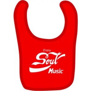 Lätzchen 'Enjoy Soul Music' rot