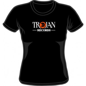 Girlie Shirt 'Trojan Records' schwarz, Gr. S - XL