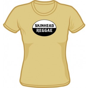 Girlie Shirt 'Skinhead Reggae' beige, Gr. S - XL