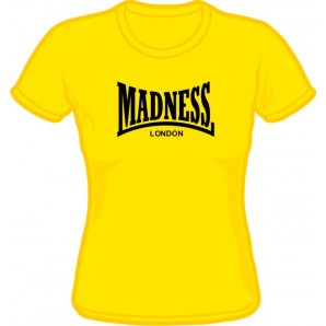 Girlie Shirt 'Madness' gelb, Gr. S - XL