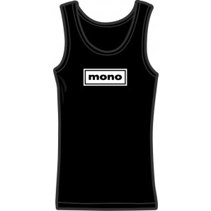 Girlie Tanktop 'Mono' schwarz, Gr. S - XL