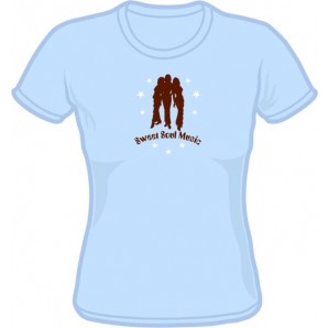 Girlie Shirt 'Sweet Soul Music' hellblau, Gr. S - XL