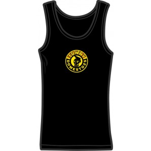 Girlie Tanktop 'Sunny Domestozs - Skull' schwarz, Gr. S - XL