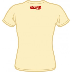 gratis ab  80 € Bestellwert: Girlie Shirt 'Grover Records' Gr. XS bis XL weiß