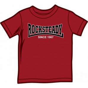 Kindershirt 'Rocksteady Since 1967' weinrot, alle Größen