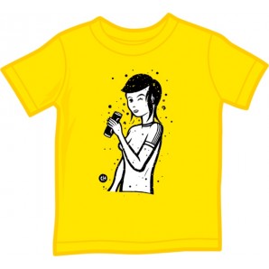 Kindershirt 'Vespa - The Real Scooter' olivgrün, vier Größen