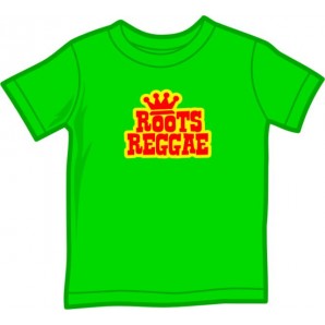 Kindershirt 'Roots Reggae' kellygreen, alle Größen