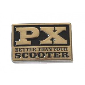 Pin 'Vespa PX - Better Than Your Scooter' schwarz