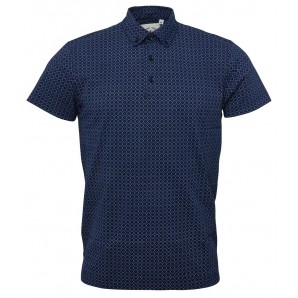 Relco Mens Navy Button down Polo shirt - Polo-6, Gr. M, L, XL