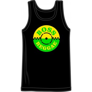 Tanktop 'Boss Reggae' schwarz Gr. S - XXXL