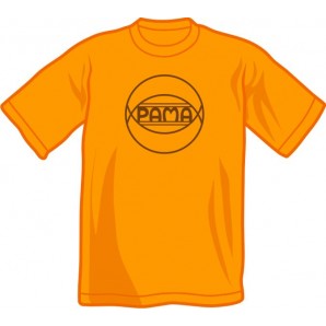 T-Shirt 'Pama Records' hellorange, Gr. S - XXL