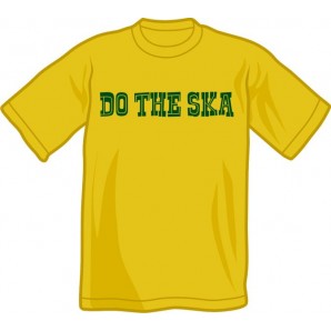 T-Shirt 'Do The Ska' dunkelgelb, Gr. S - XXL