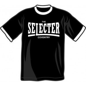 T-Shirt 'The Selecter' Ringer, schwarz/weiß, Gr. S - XXL