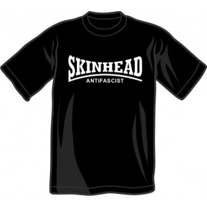 T-Shirt 'Skinhead Antifascist' schwarz - Gr. S - 3XL