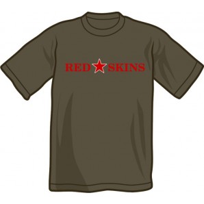 T-Shirt 'Redskins' Gr. S - XXL grau