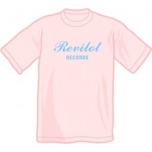 T-Shirt 'Revilot Records' rosa, Gr. S - XXL